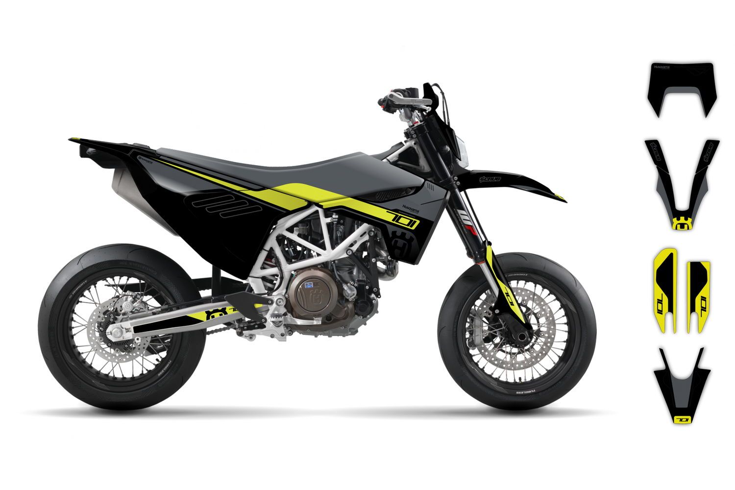 Dekor Factory Spark Grey passend für Husqvarna 701 Supermoto – Bild 2