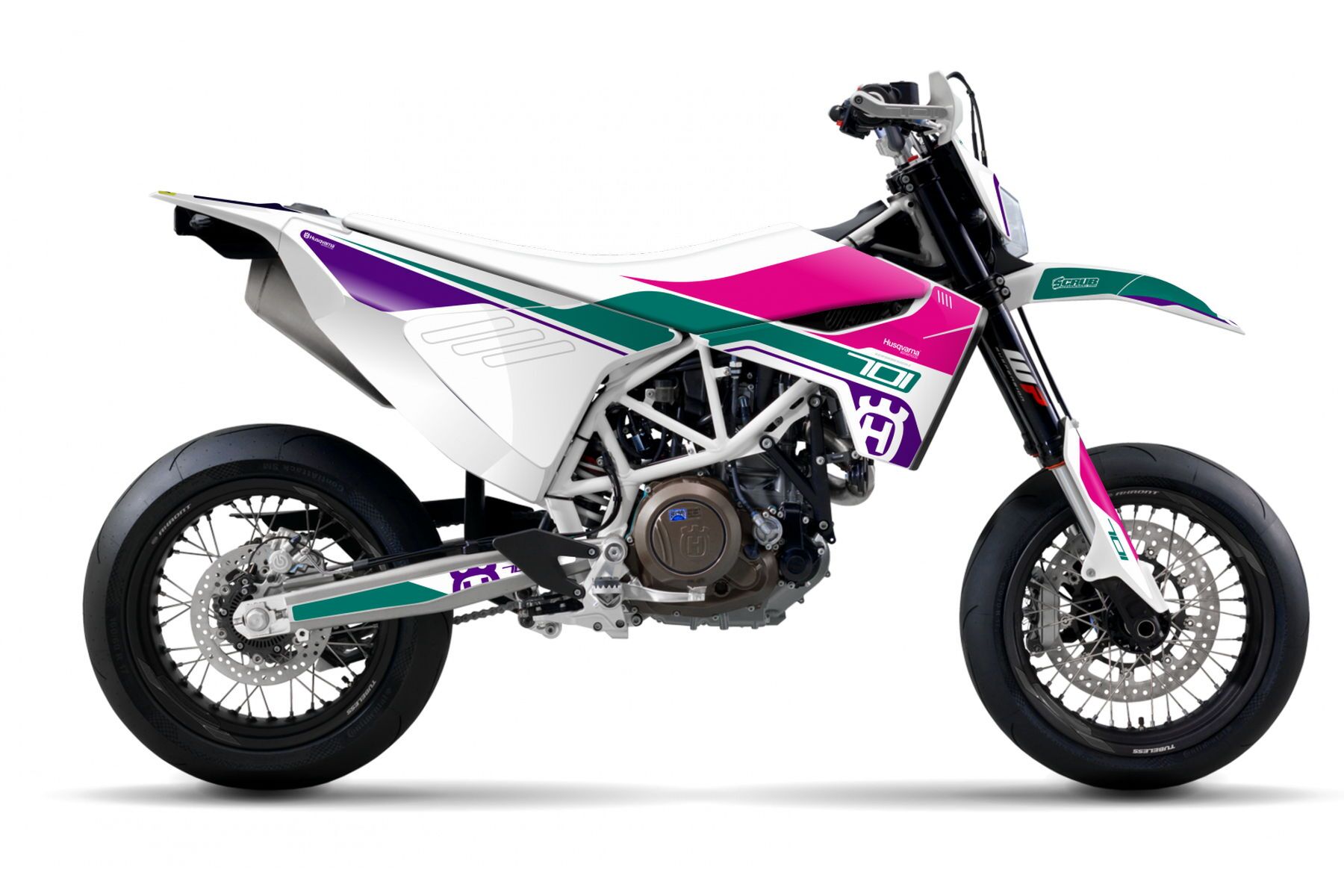 Dekor Factory Spark White passend für Husqvarna 701 Supermoto