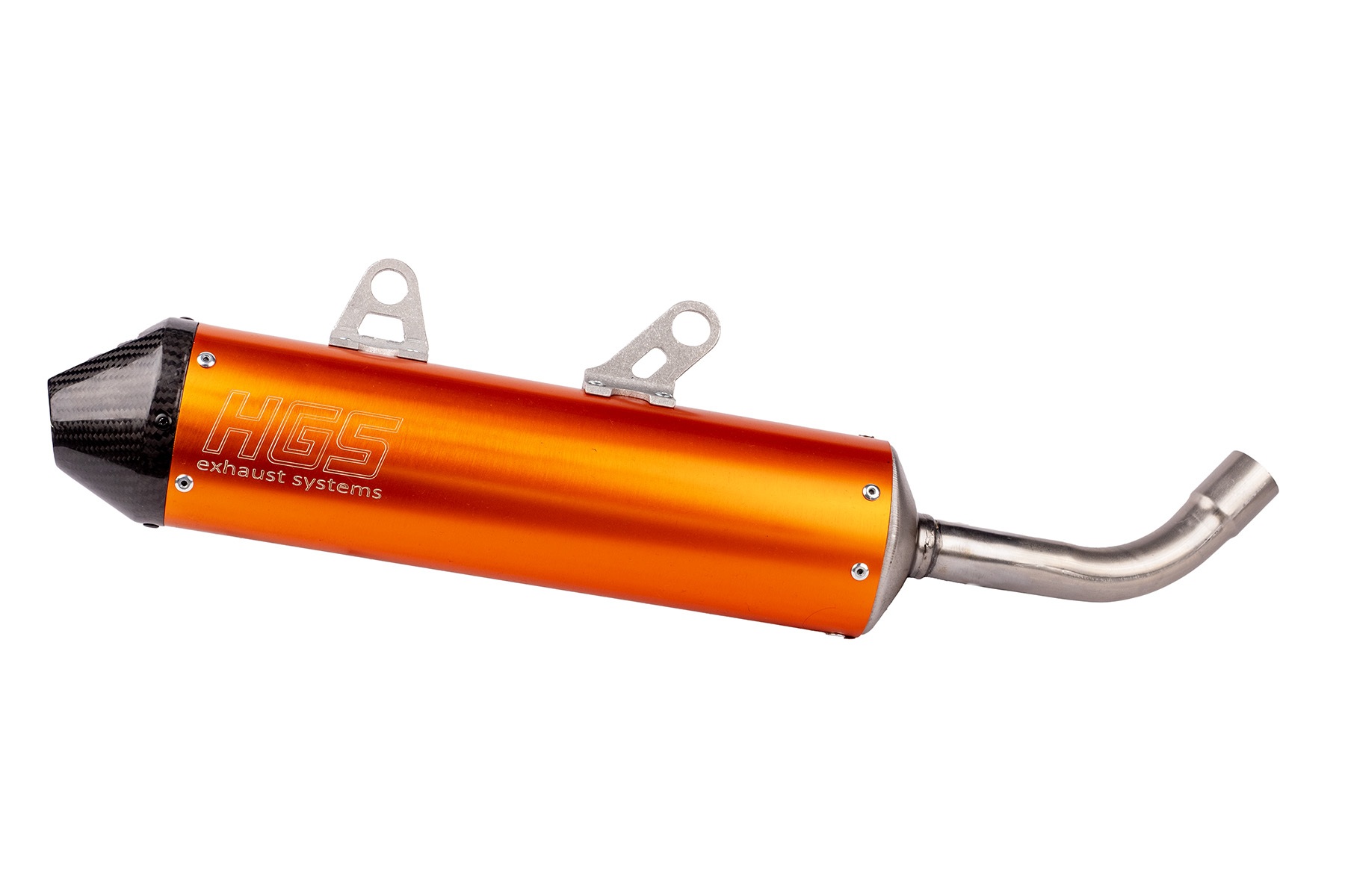 HGS Endschalldämpfer passend für KTM SX65 2016 – 2023 in Orange – Bild 1