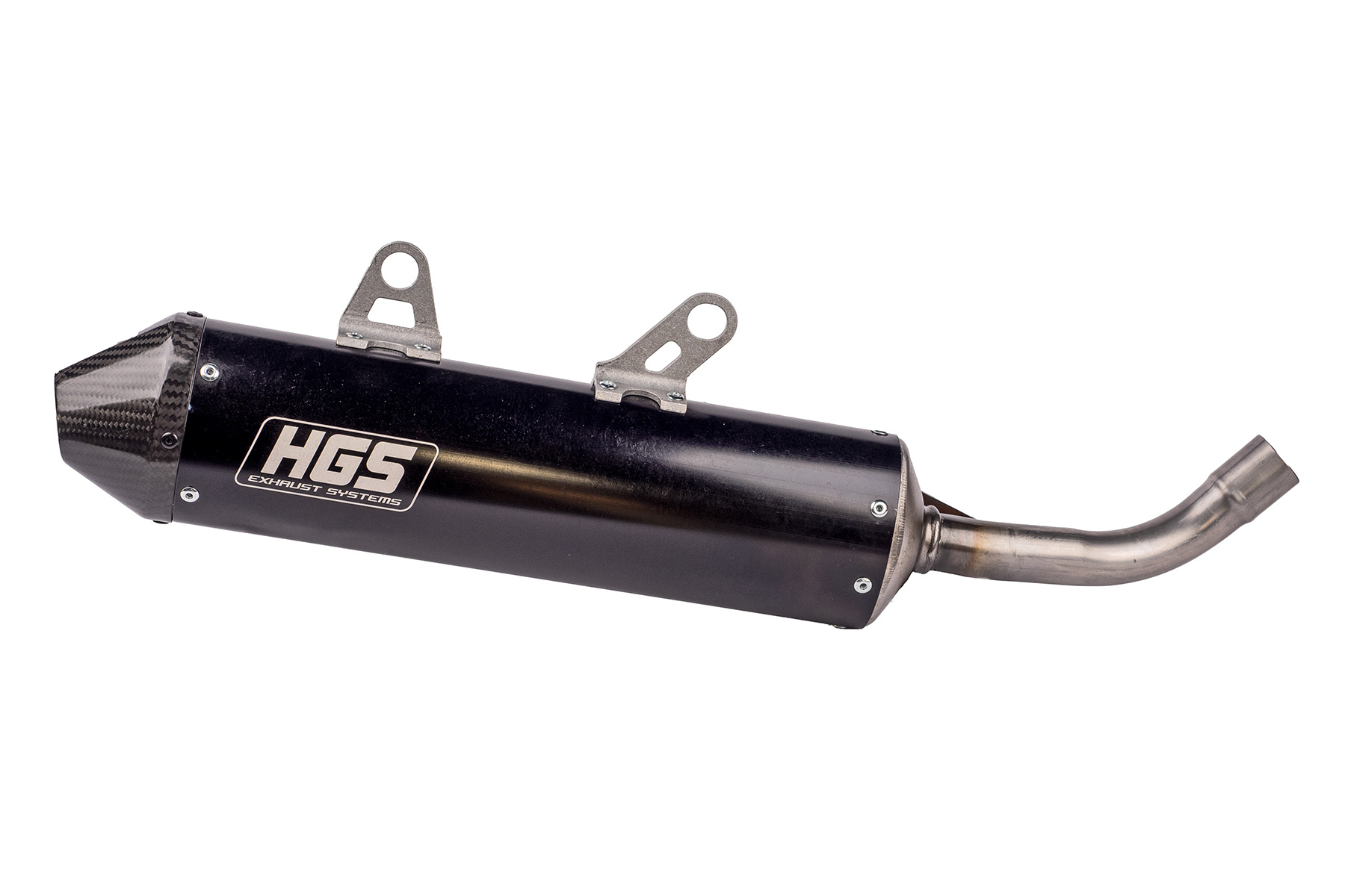 HGS Endschalldämpfer passend für KTM SX125 2016 – 2018 in Schwarz – Bild 1