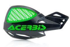 Acerbis Handschalen MX Uniko Vented Schwarz/Grün, Inkl. Anbaukit