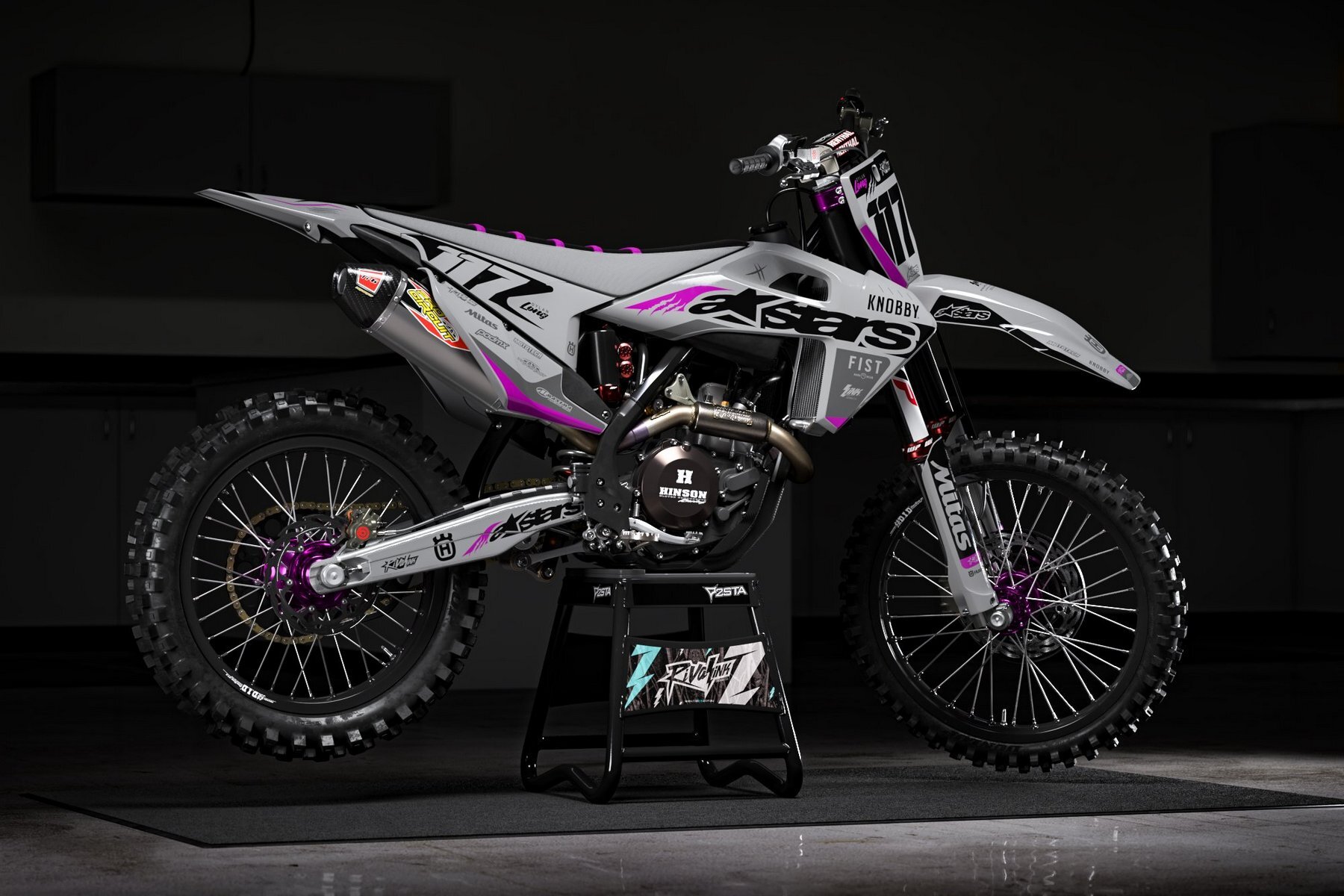 Dekor Factory Allstars Grey Limited Edition passend für Husqvarna – Bild 2