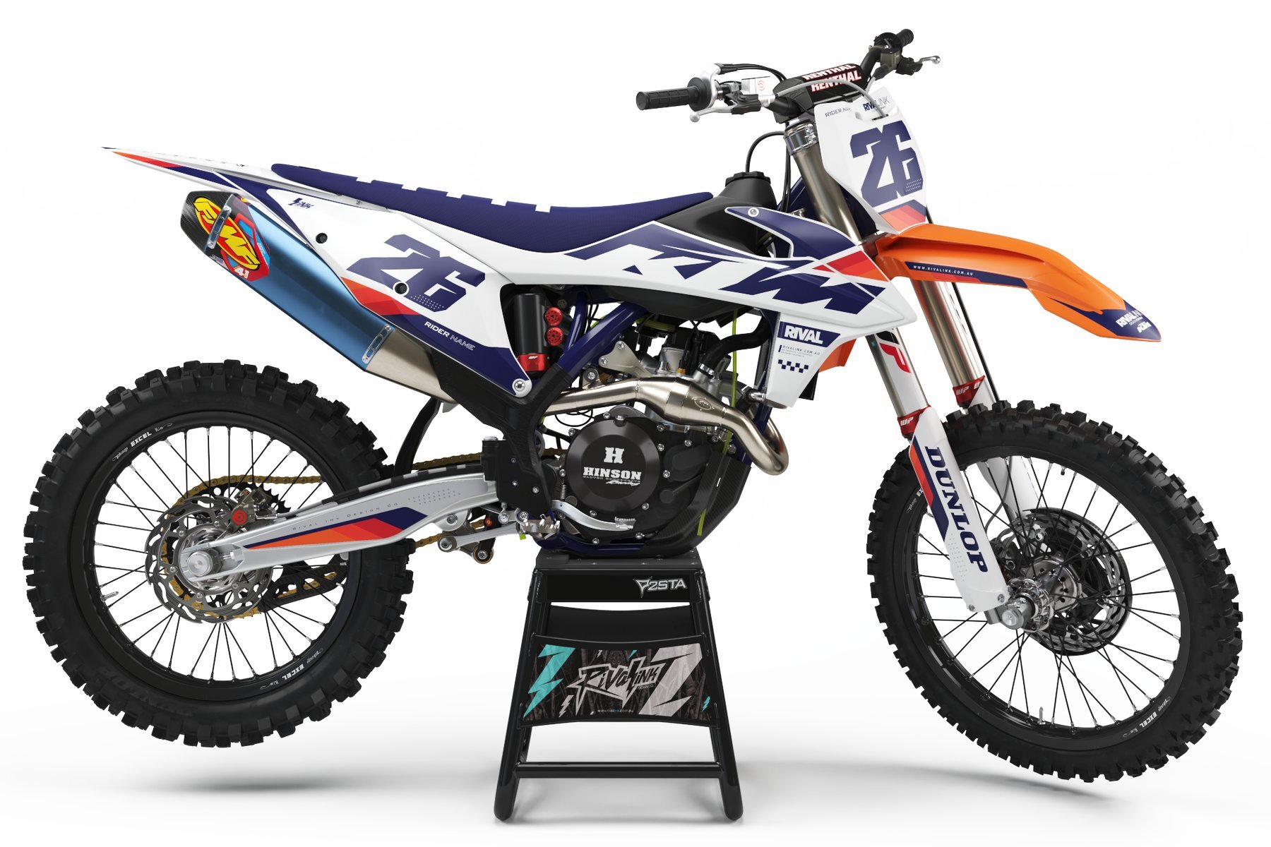 Dekor Factory Twitch Limited White Edition passend für KTM