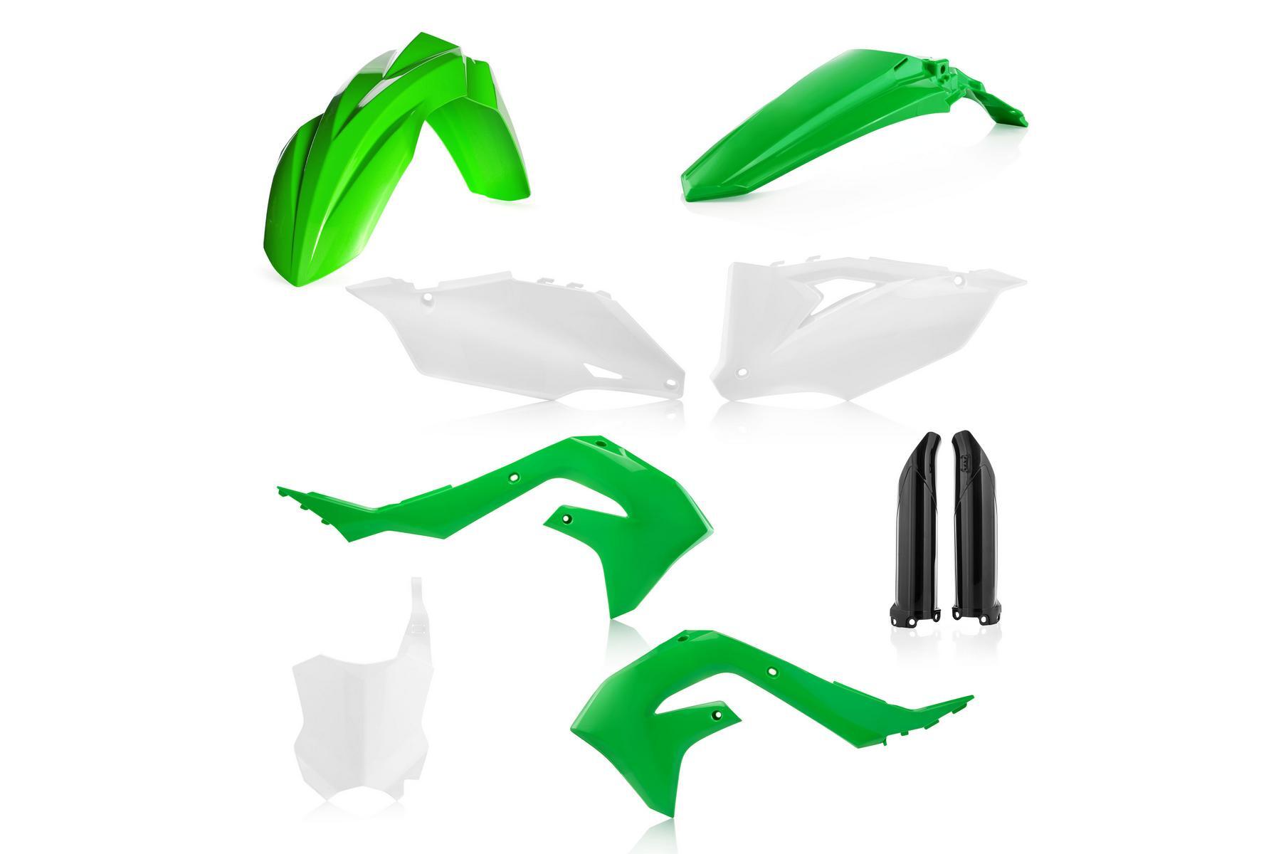 Acerbis Plastik Full Kit passend für Kawasaki KXF450 2019 – 2023 und KXF250 2021 – 2024 Originalfarbe