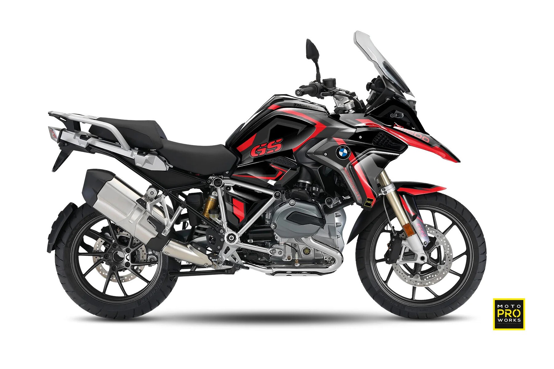 Dekor Factory Technical Red passend für BMW R 1200 GS