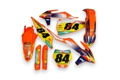 Dekor auf Plastiks beklebt für MX und Enduro Modelle passend für KTM