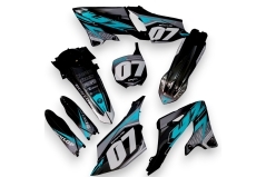 Dekor auf Plastiks beklebt für MX und Enduro Modelle passend für Yamaha