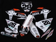 Troy Lee Designs Dekor auf Plastiks beklebt für MX & Enduro Modelle passend für KTM