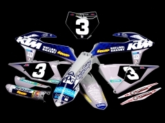 Troy Lee Designs Dekor auf Plastiks beklebt für MX & Enduro Modelle passend für KTM