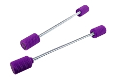Supermoto Axle Sliders – Stunt Pegs für die Achsen in der Farbe Lila V2, siehe Anwendungsliste