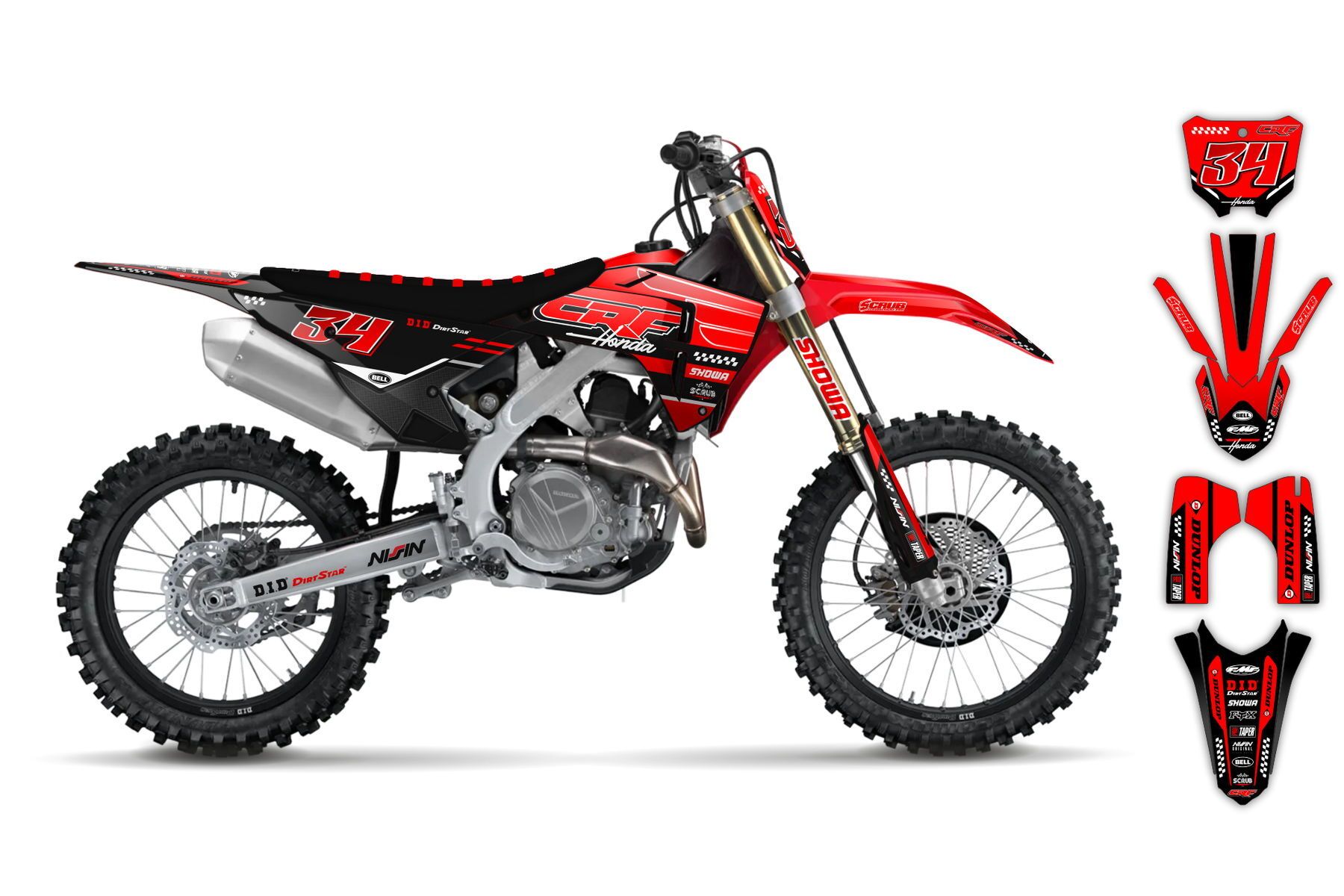 Dekor Factory Goldwing Black | Red Limited Edition passend für Honda – Bild 2