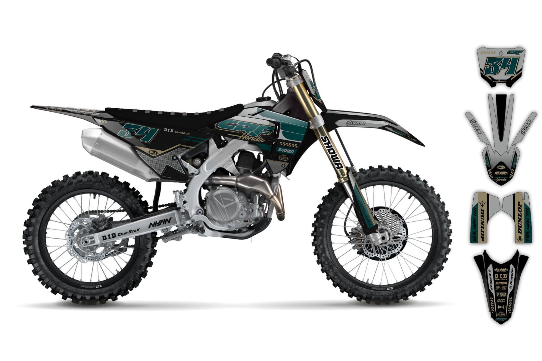 Dekor Factory Goldwing Black | Teal Limited Edition passend für Honda – Bild 2