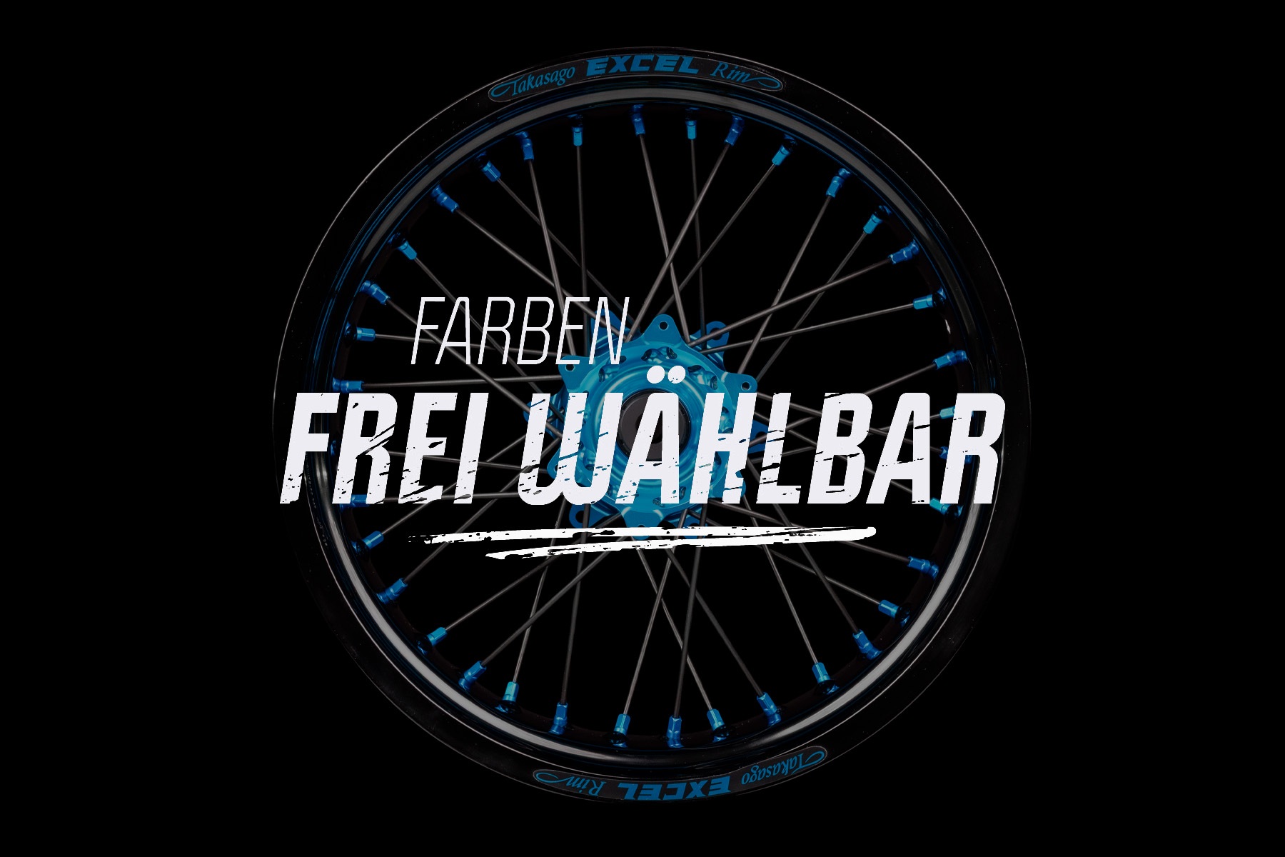 Supermoto Radsatz von Haan Wheels Sky Blue – Bild 2