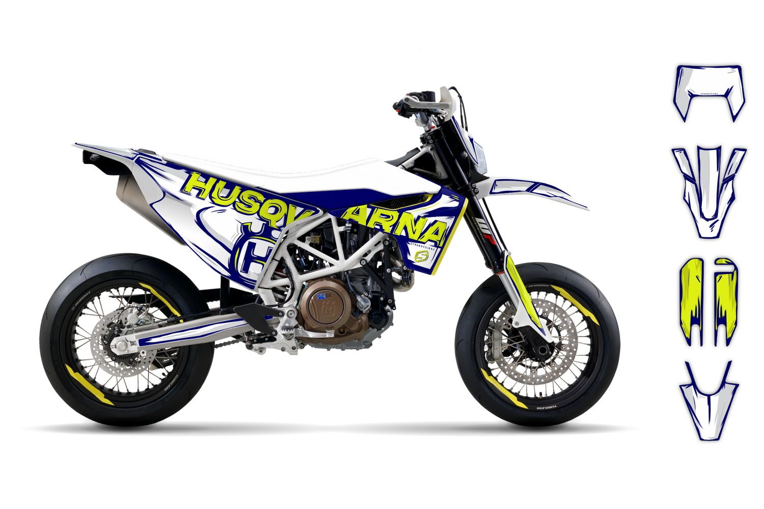 Dekor Factory Mineral White passend für Husqvarna 701 Supermoto – Bild 2
