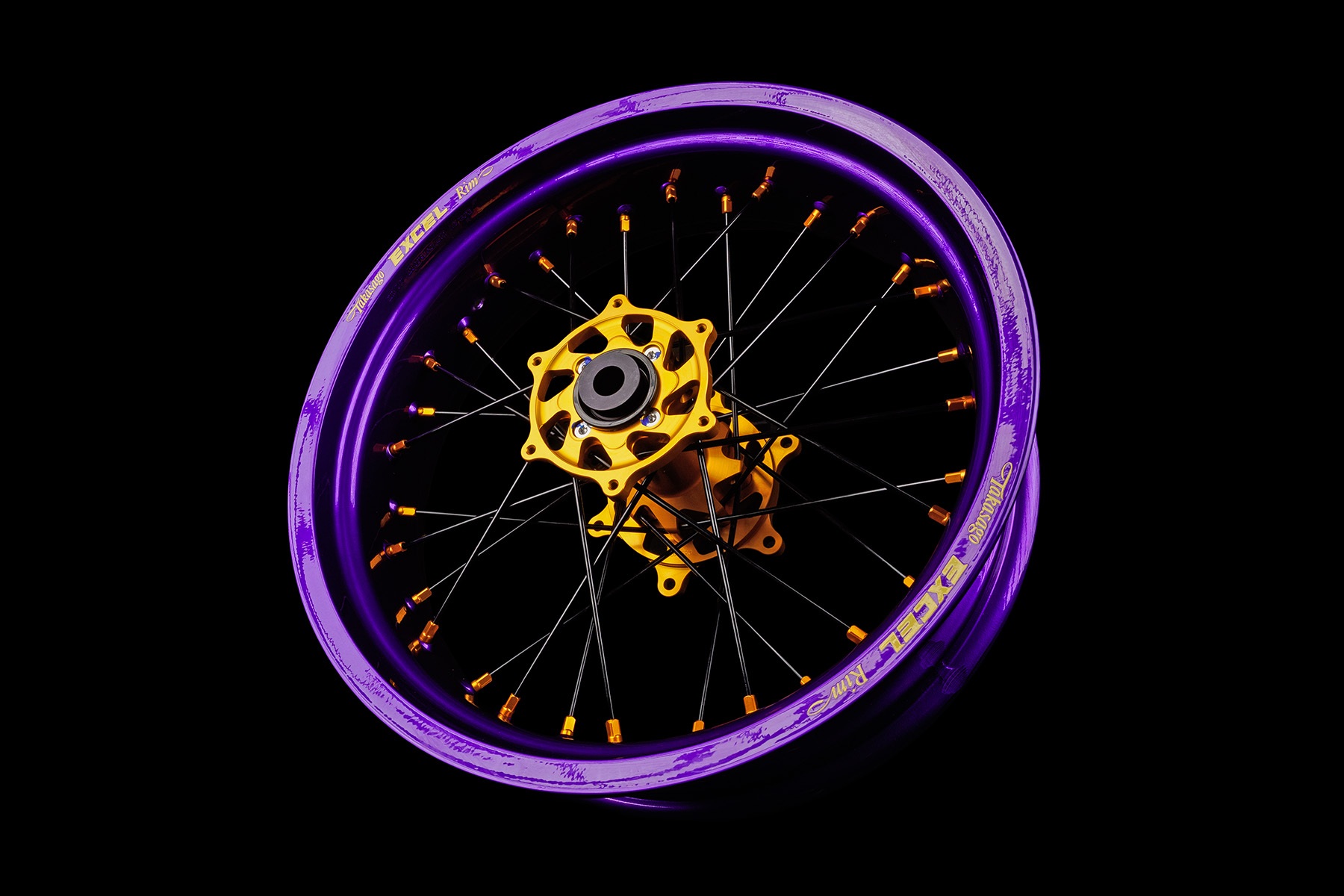 Excel Felgensatz G2 Series | Supermoto Felgen | Indigo – Gold – Bild 2