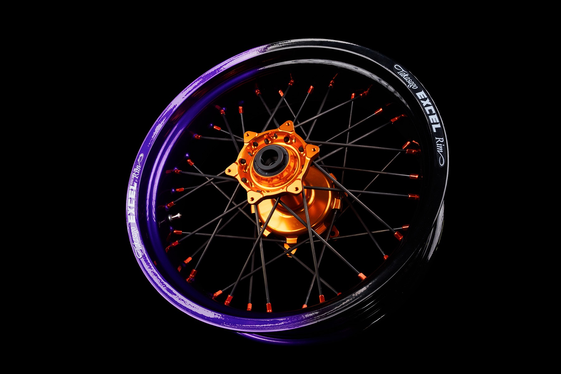 Supermoto Radsatz von Haan Wheels mit Pulver Beschichtung in Wunschfarbe – Bild 3