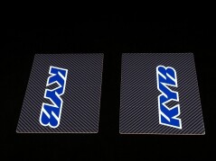 Factory Gabelaufkleber Carbon - KYB Blau