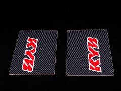 Factory Gabelaufkleber Carbon - KYB Rot