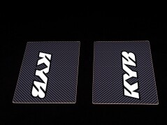 Factory Gabelaufkleber Carbon - KYB Weiss