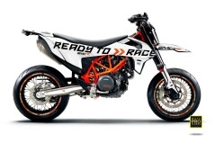 Dekor Factory Light White passend für KTM 690 SMC R
