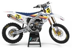 Dekor Factory Retro White Limited Edition passend für Kawasaki