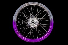 Supermoto Radsatz von Haan Wheels mit Pulver Beschichtung in Wunschfarbe