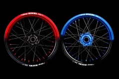 Supermoto Radsatz von Talon 50/50 mit Vorder- und Hinterrad in Wunschfarbe