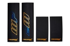 Forkshrink Gabelschutz Set WP Orange Chrom – Blau Chrom