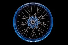 Supermoto Radsatz von Haan Wheels mit Pulver Beschichtung in Wunschfarbe