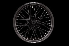 Supermoto Radsatz von Haan Wheels mit Pulver Beschichtung in Wunschfarbe