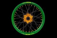 Supermoto Radsatz von Haan Wheels mit Pulver Beschichtung in Wunschfarbe