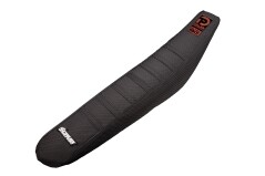 Factory Sitzbankbezug im Diller Powerparts Design passend für KTM, Husqvarna, Gas Gas und Beta Motocross und Enduromodelle | Logo in Orange Chrom