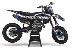 Supermoto Dekor Madness Black passend für Husqvarna optional in Full Chrome