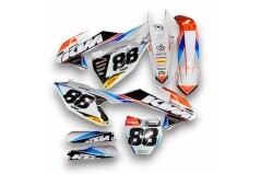 Dekor auf Plastiks beklebt für MX & Enduro Modelle passend für KTM