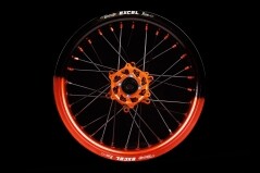Excel Felgensatz G2 Series | Supermoto Felgen mit 50/50 Fadeübergang | Schwarz – Orange