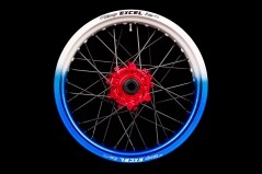 Supermoto Radsatz von Haan Wheels mit Pulver Beschichtung in Wunschfarbe