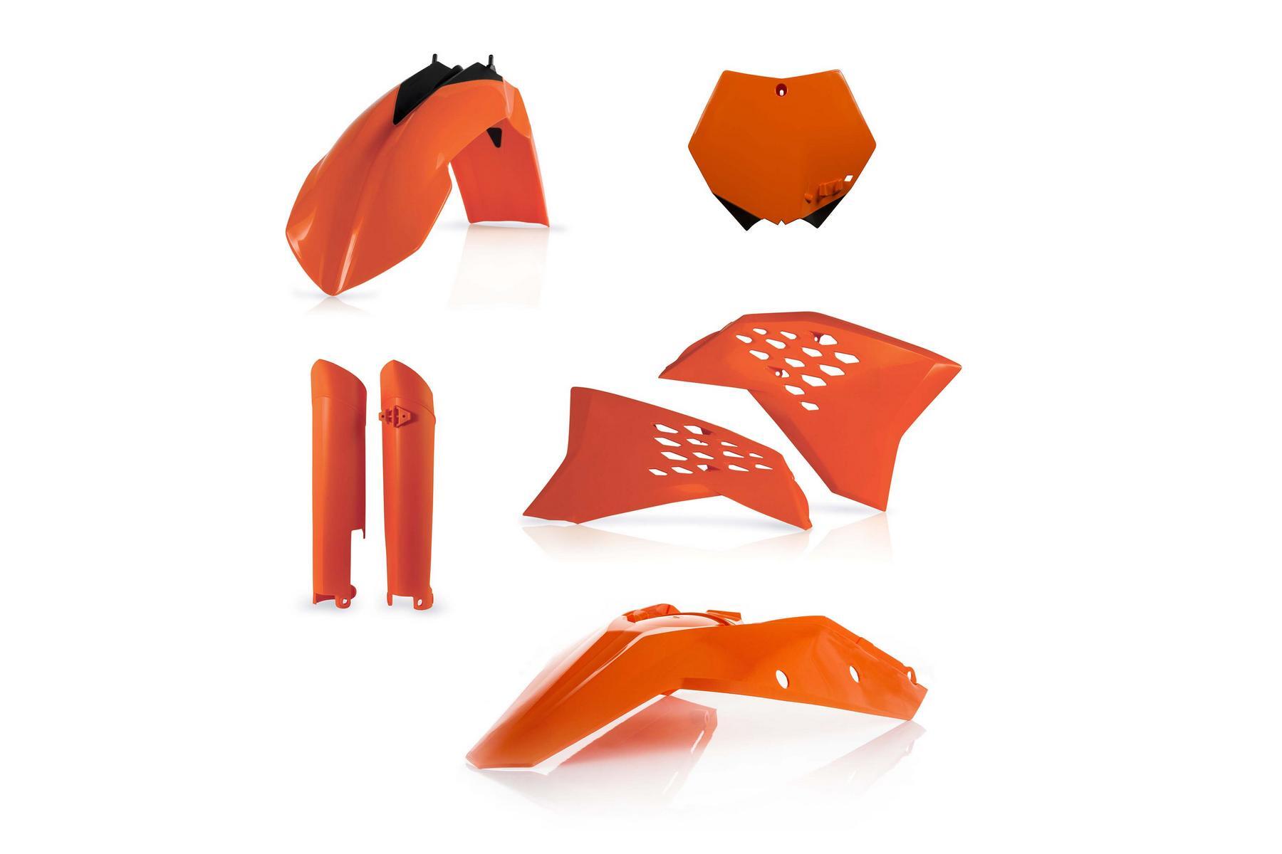 Acerbis Plastik Full Kit KTM SX SXF 08 – 10 Orange Acerbis Plastik Full Kit passend für KTM SX SXF 2008 - 2010 Orange – Bild 1
