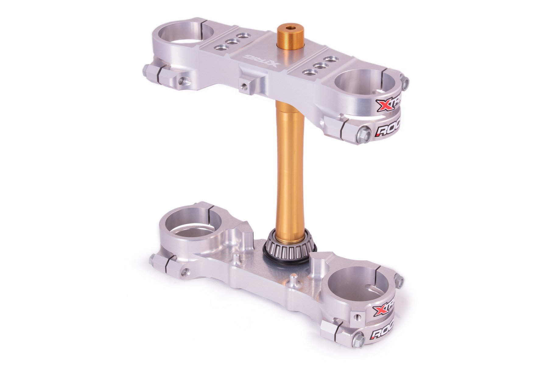 Xtrig Gabelbrücke Rocs Tech passend für Suzuki RM85 2006 – 2026 in Silber – Bild 1