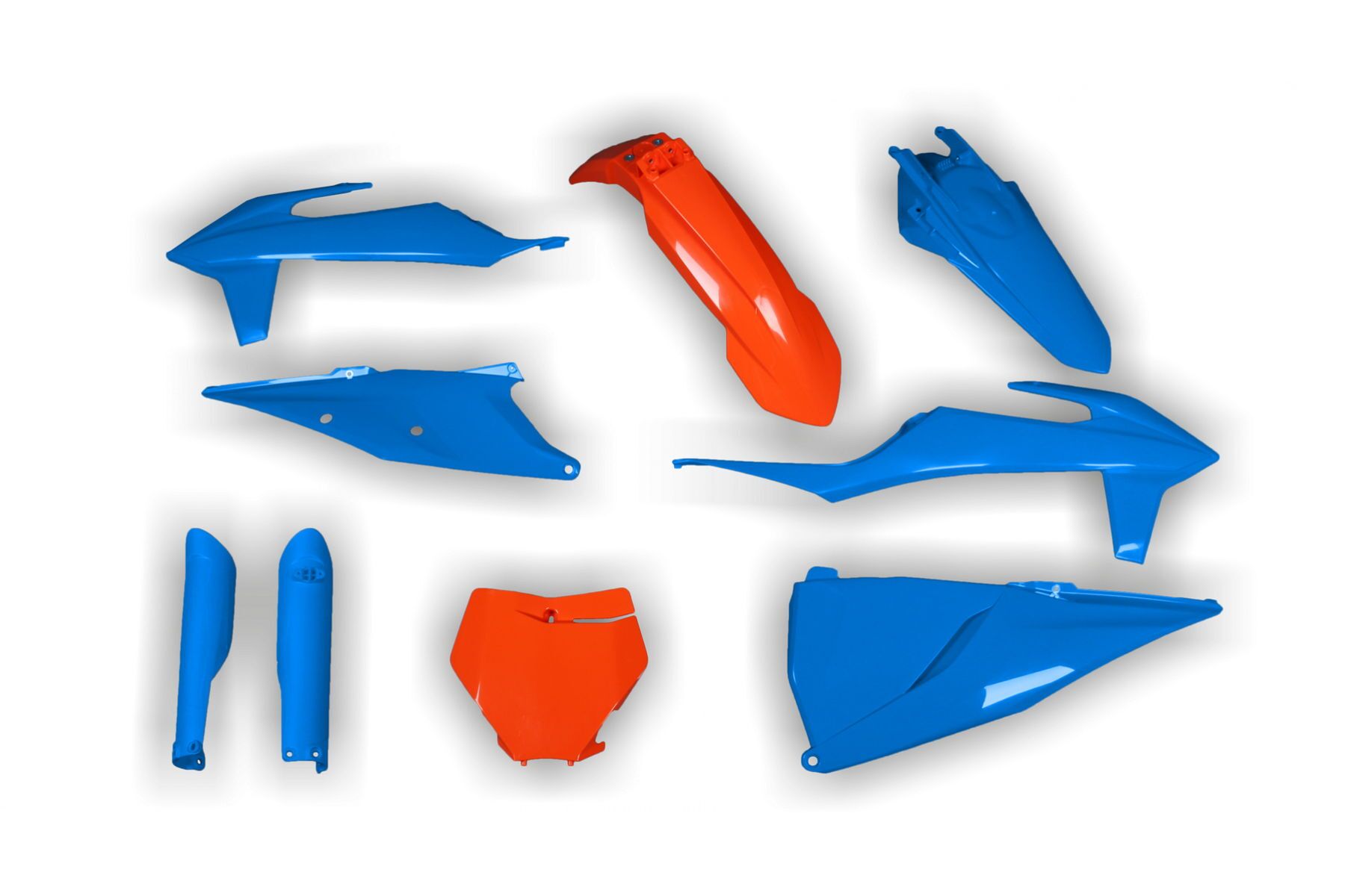 Racetech Plastik Full Kit passend für KTM SX SXF 2019 – 2022 Orange Blau Racetech Plastik Full Kit passend für KTM SX SXF 2019 – 2022 Orange | Blau – Bild 1