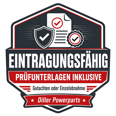 Diller Eintragung Gutachten Felgen Zertifikat Siegel Einzelabnahme