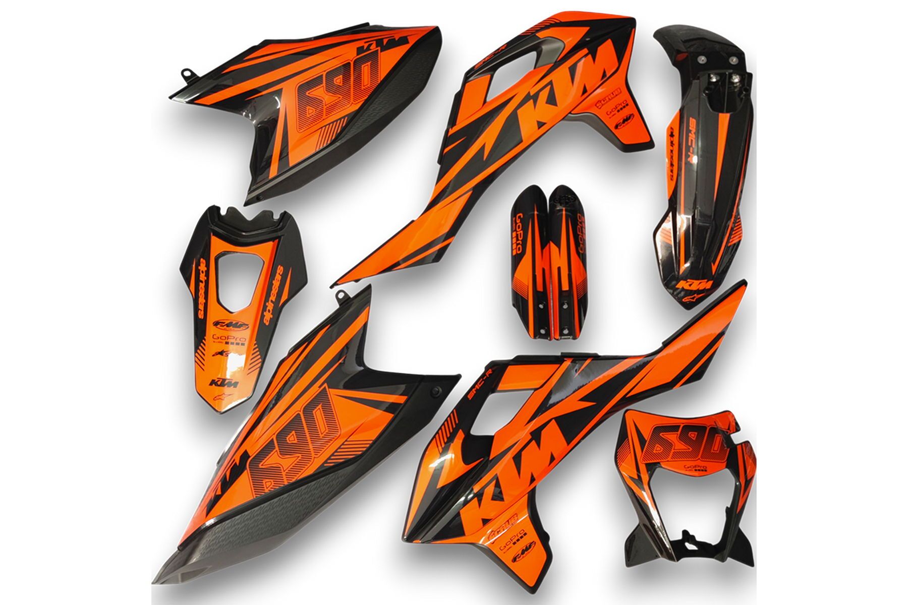 Dekor Auf Plastiks Beklebt Passend Fuer Ktm 690 Smc R 06