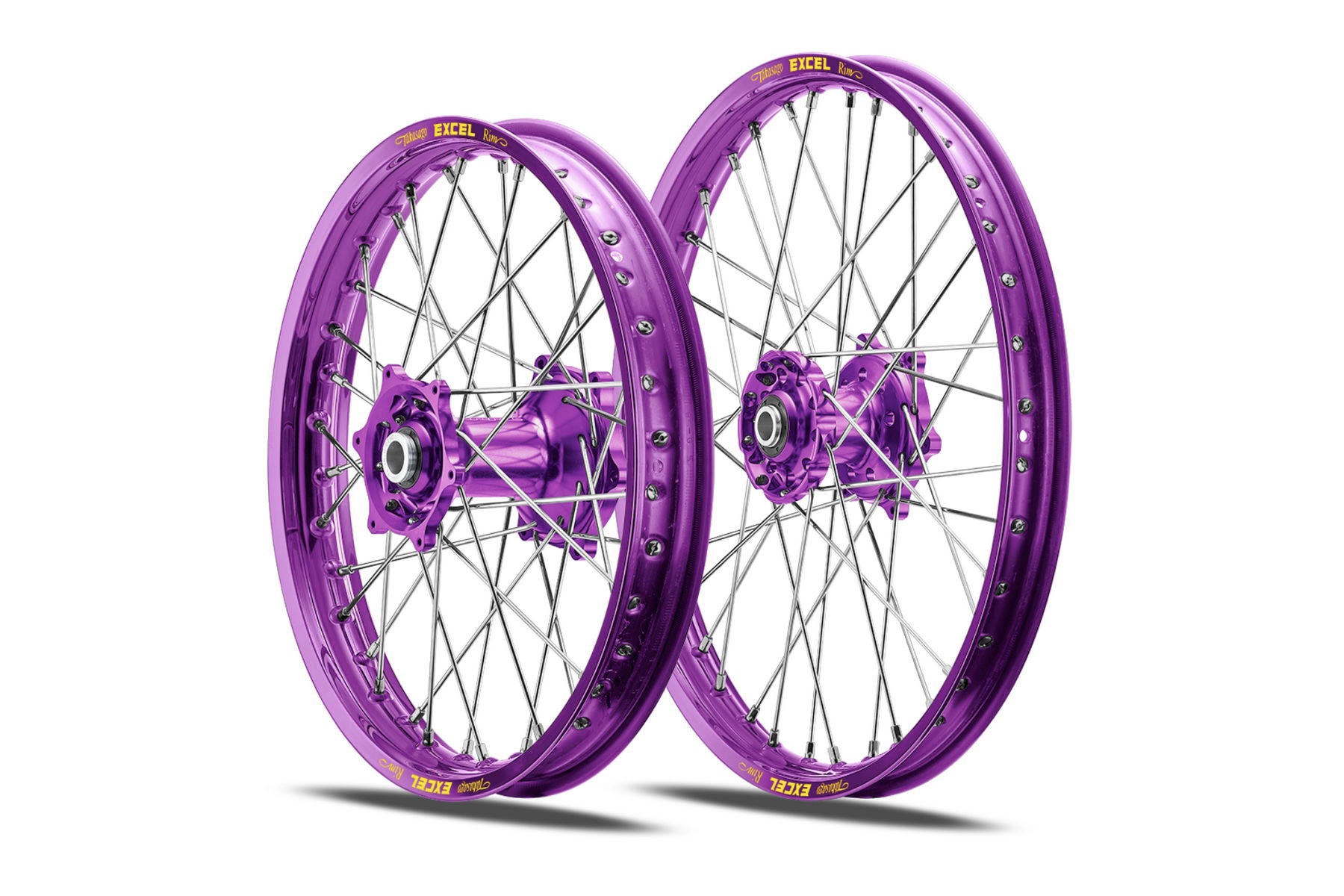 Excel Felgensatz Haan Wheels | Motocross Felgen | Lila – Bild 1