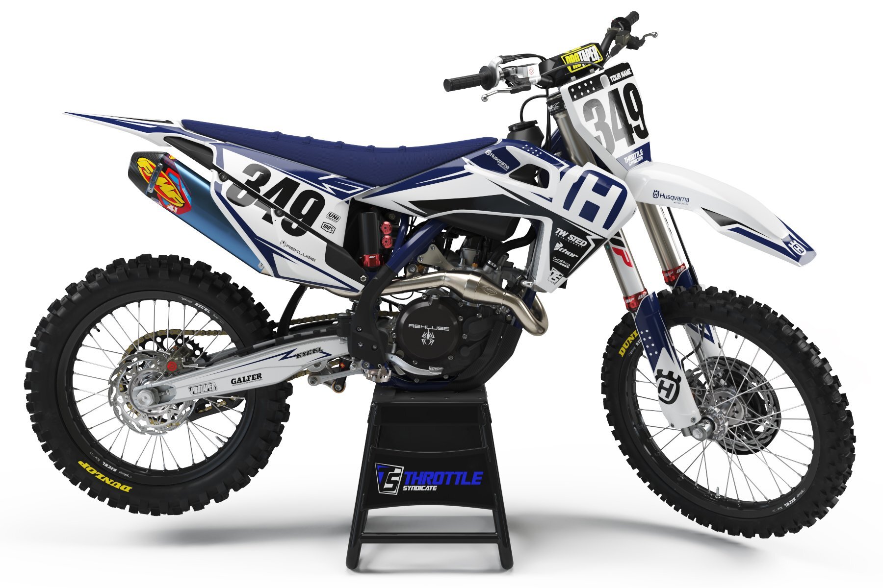 Dekor Factory Frontline Navy Limited passend für Husqvarna – Bild 1