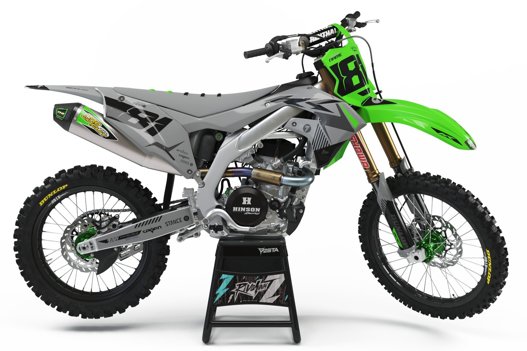 Dekor Factory Holy Grey Limited Edition passend für Kawasaki – Bild 1