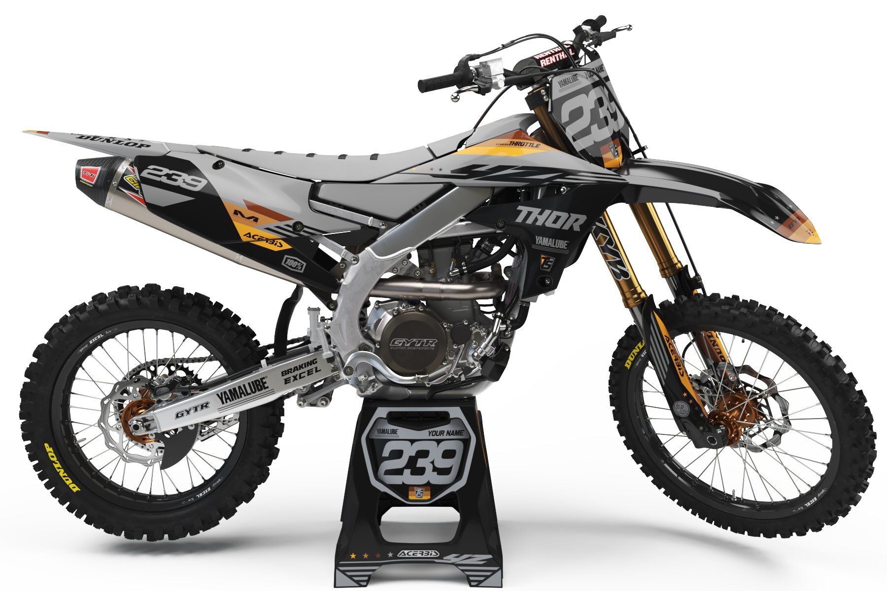 Dekor Factory Flag Grey Limited Edition passend für Yamaha – Bild 1