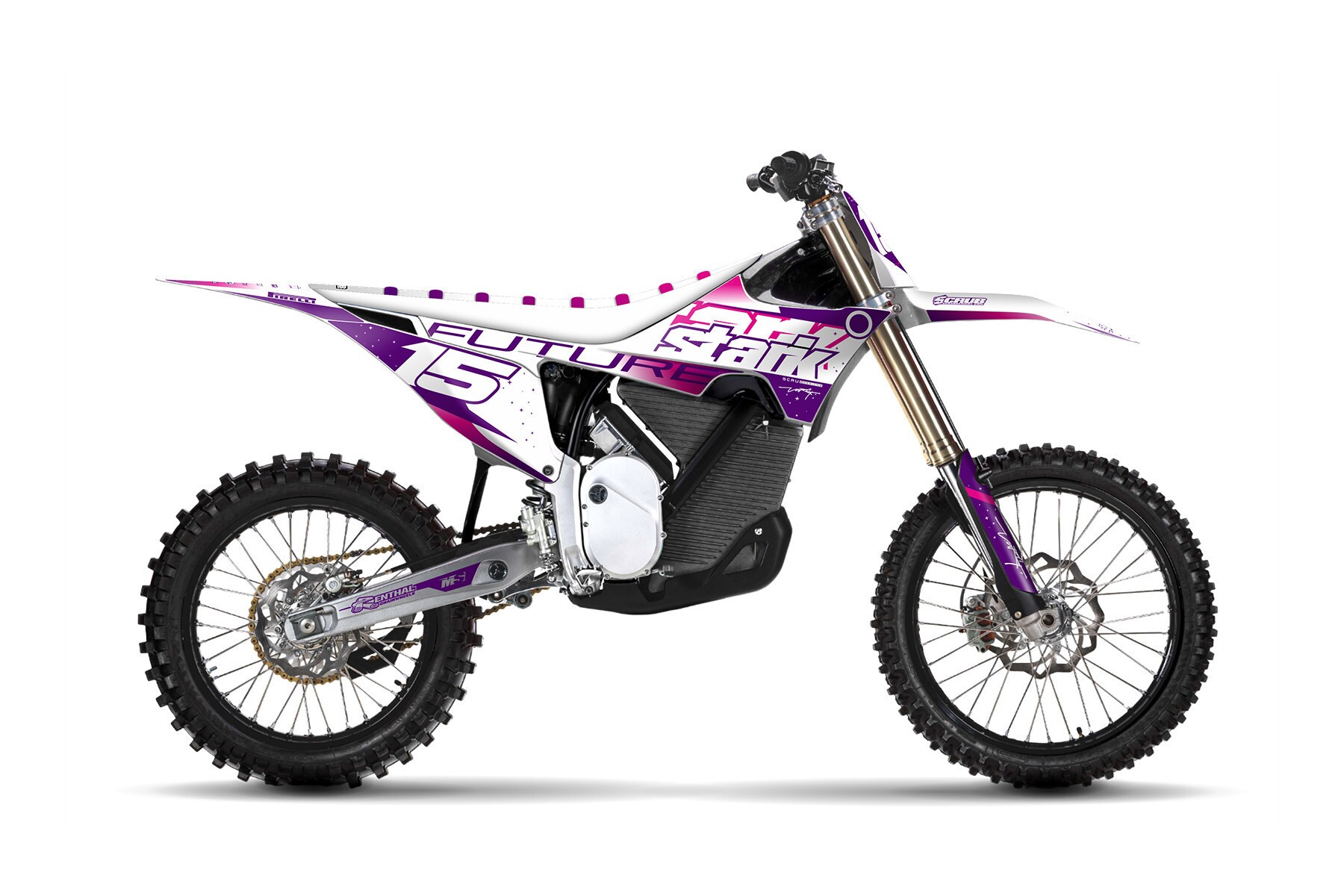 Dekor Stark Varg Hype White Purple Limited Edition-1 Dekor Hype White Purple passend für Stark Varg – Bild 1