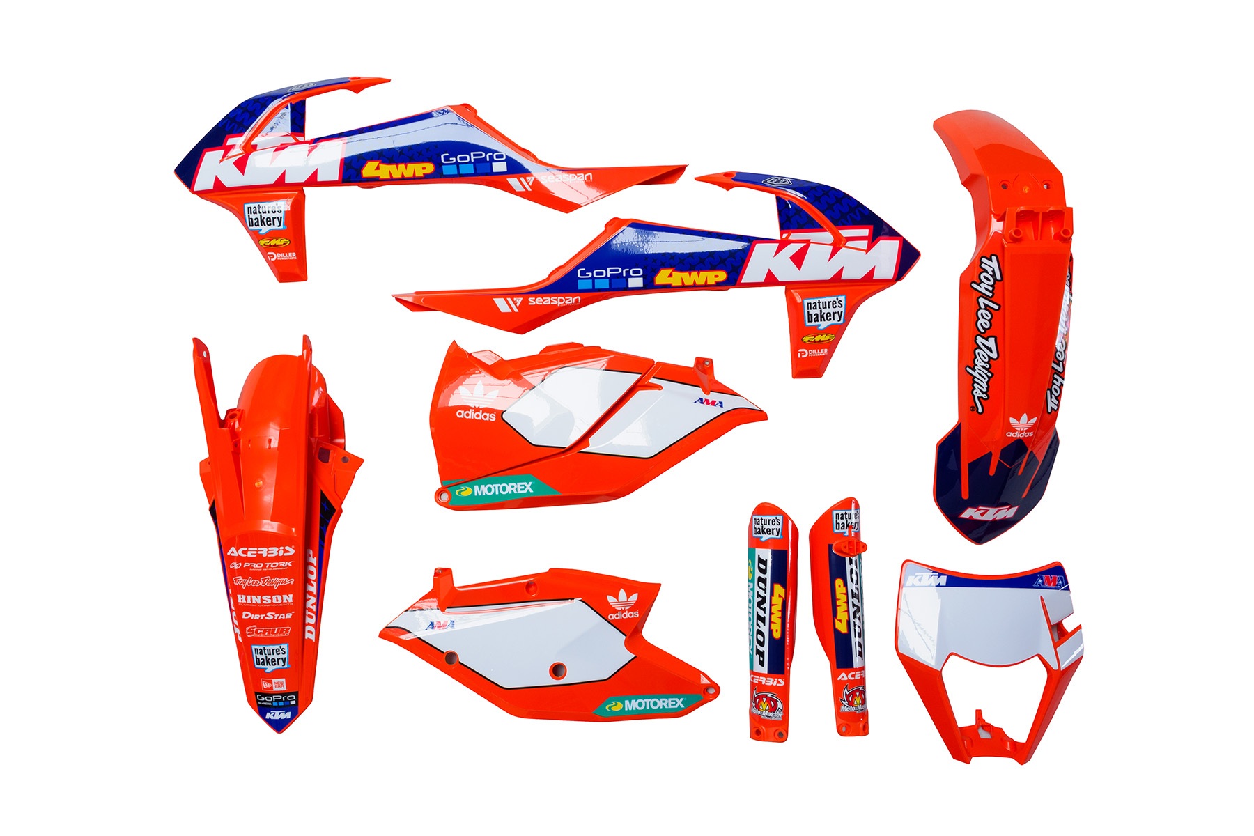 Dekor Ktm Auf Plastiks Beklebt Fuer Mx Und Enduro Modelle 65