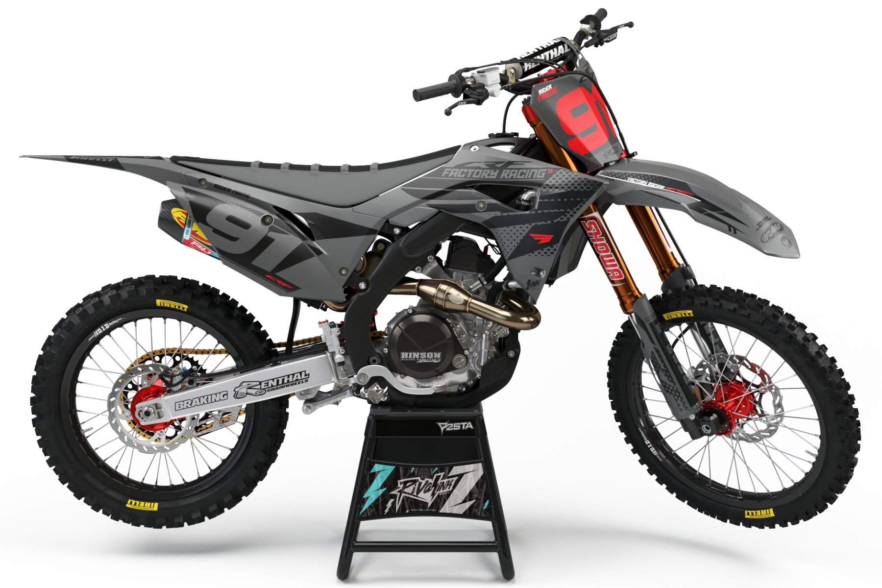 Dekor Factory Grey Limited Edition passend für Honda – Bild 1