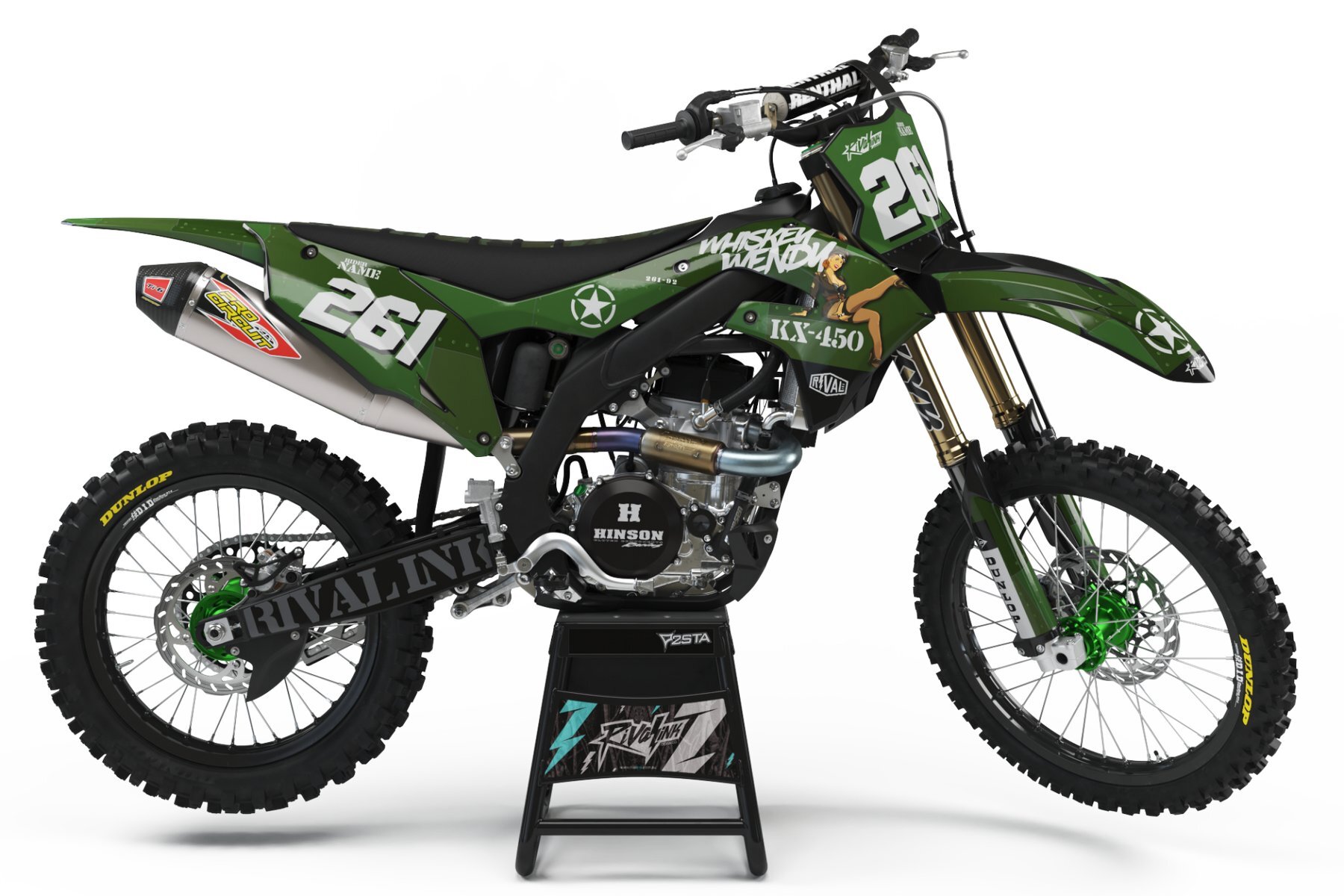 Dekor Factory Skyfall Green Limited Edition passend für Kawasaki – Bild 1