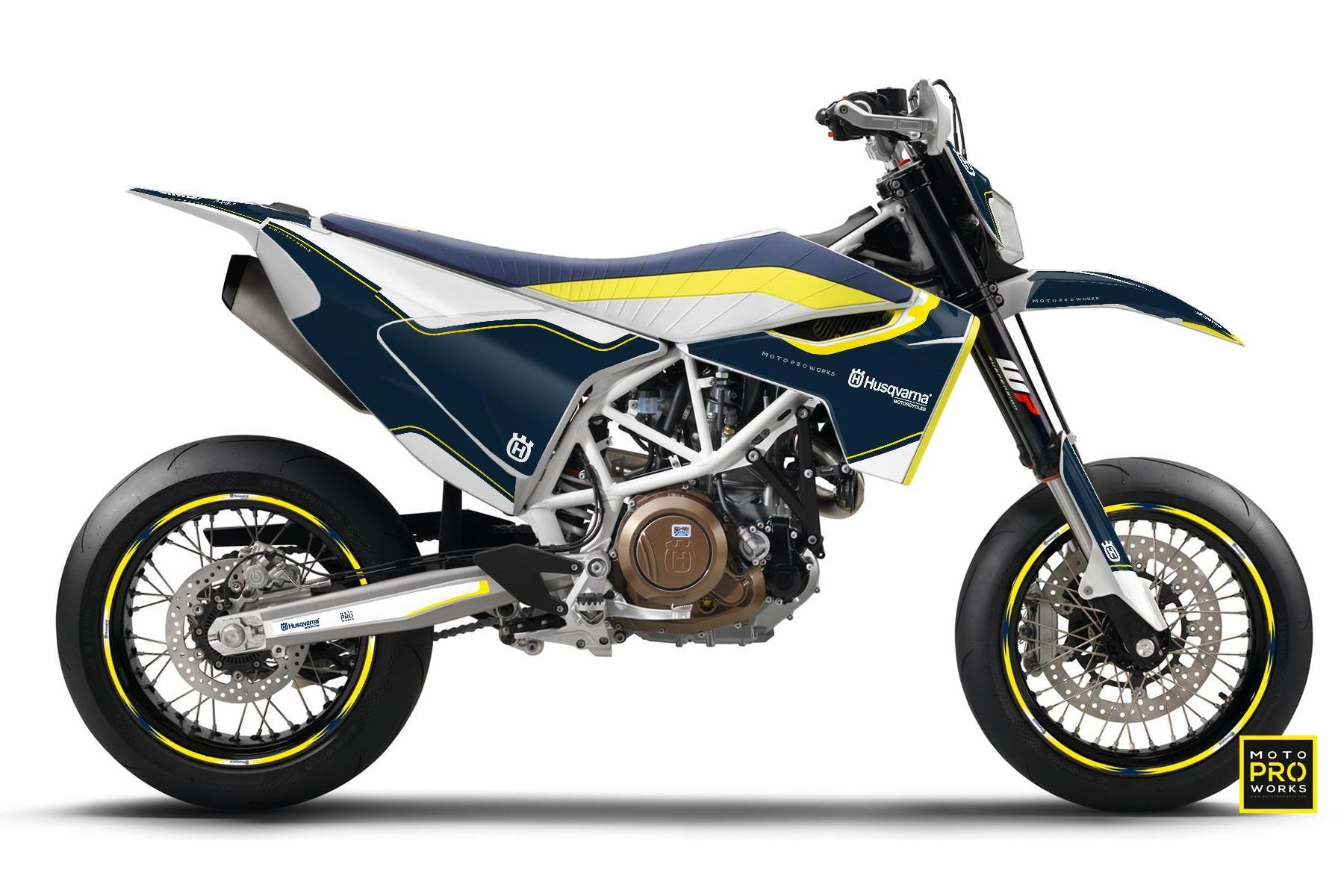 Dekor Factory Classic Blue passend für Husqvarna 701 Supermoto – Bild 1